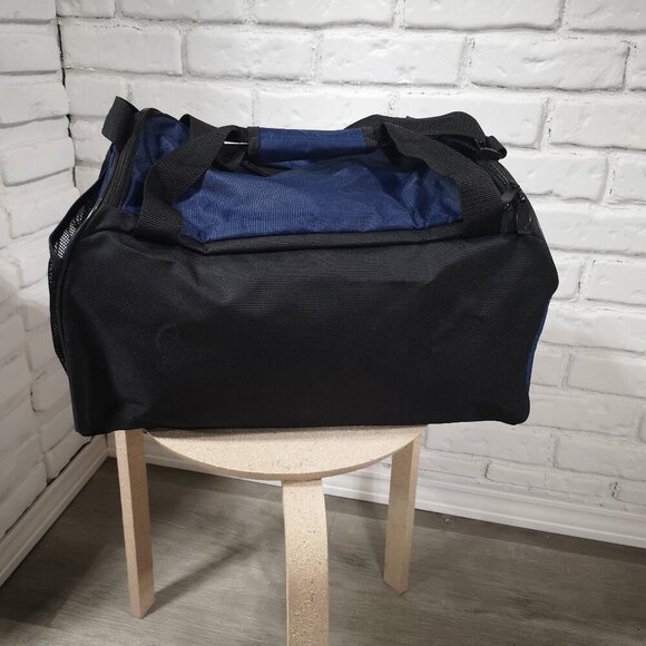 Puma Navy & Black Zippered Top Closure Carry On Bag or Gym Bag - Picture 5 of 13